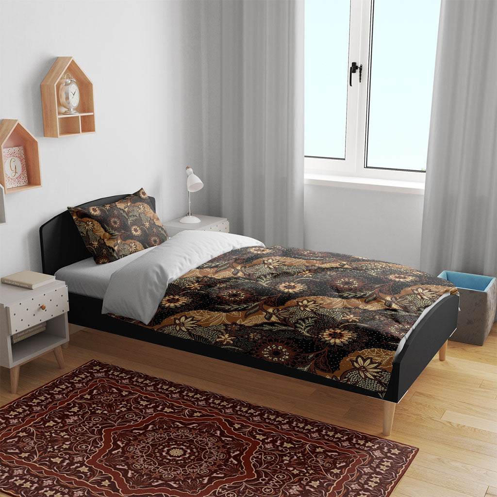 Batik Pedalaman Semen Lereng Style Bedding Set Indonesian Traditional Pattern