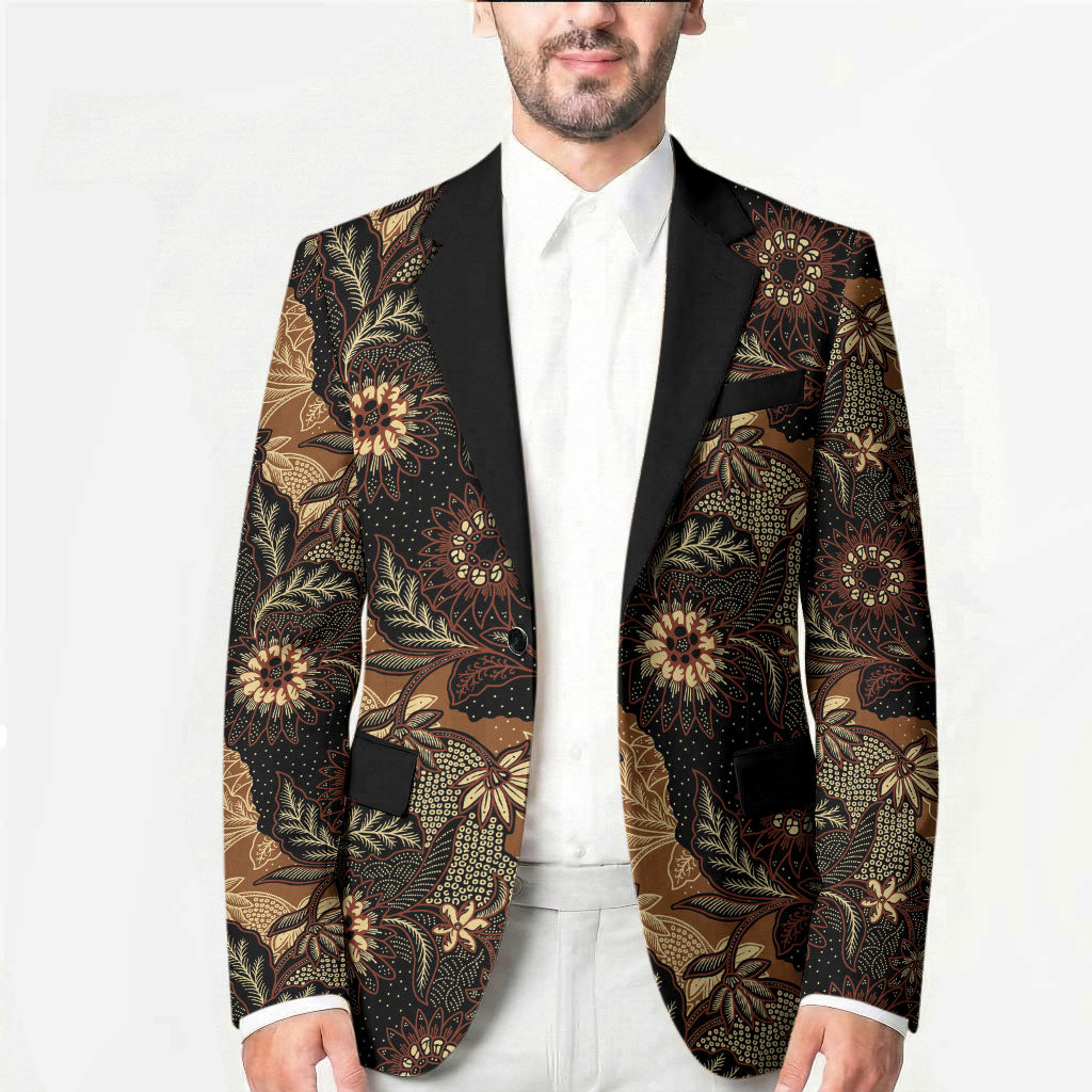 Batik Pedalaman Semen Lereng Style Blazer Indonesian Traditional Pattern