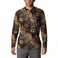 Batik Pedalaman Semen Lereng Style Button Sweatshirt Indonesian Traditional Pattern