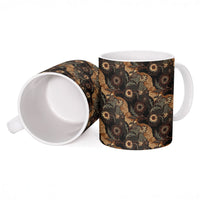 Batik Pedalaman Semen Lereng Style Ceramic Mug Indonesian Traditional Pattern