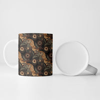 Batik Pedalaman Semen Lereng Style Ceramic Mug Indonesian Traditional Pattern