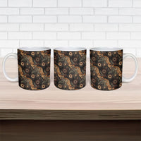Batik Pedalaman Semen Lereng Style Ceramic Mug Indonesian Traditional Pattern