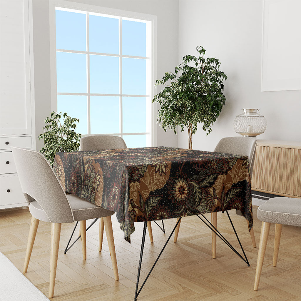 Batik Pedalaman Semen Lereng Style Tablecloth Indonesian Traditional Pattern