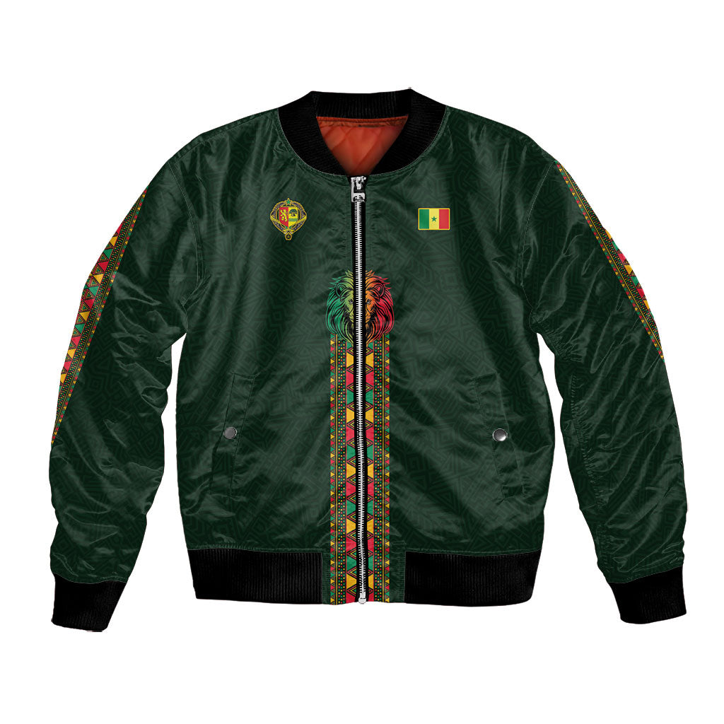 Custom Senegal 2026 World Football Bomber Jacket Lions of Teranga Go Champions