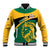 Jamaica Baseball Jacket Jumieka Lion Mix African Pattern - Wonder Print Shop