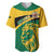 Jamaica Baseball Jersey Jumieka Lion Mix African Pattern - Wonder Print Shop