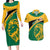 Jamaica Couples Matching Long Sleeve Bodycon Dress and Hawaiian Shirt Jumieka Lion Mix African Pattern - Wonder Print Shop