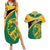 Jamaica Couples Matching Summer Maxi Dress and Hawaiian Shirt Jumieka Lion Mix African Pattern - Wonder Print Shop