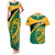 Jamaica Couples Matching Tank Maxi Dress And Hawaiian Shirt Jumieka Lion Mix African Pattern - Wonder Print Shop