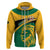 Jamaica Hoodie Jumieka Lion Mix African Pattern - Wonder Print Shop