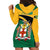 Jamaica Hoodie Dress Jumieka Lion Mix African Pattern - Wonder Print Shop