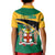 Jamaica Kid Polo Shirt Jumieka Lion Mix African Pattern - Wonder Print Shop