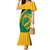 Jamaica Mermaid Dress Jumieka Lion Mix African Pattern - Wonder Print Shop