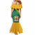 Jamaica Mermaid Dress Jumieka Lion Mix African Pattern - Wonder Print Shop