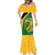 Jamaica Mermaid Dress Jumieka Lion Mix African Pattern - Wonder Print Shop