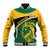 Jamaica Independence Day Baseball Jacket Jumieka Lion Mix African Pattern - Wonder Print Shop