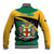 Jamaica Independence Day Baseball Jacket Jumieka Lion Mix African Pattern - Wonder Print Shop