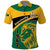 Jamaica Independence Day Polo Shirt Jumieka Lion Mix African Pattern - Wonder Print Shop