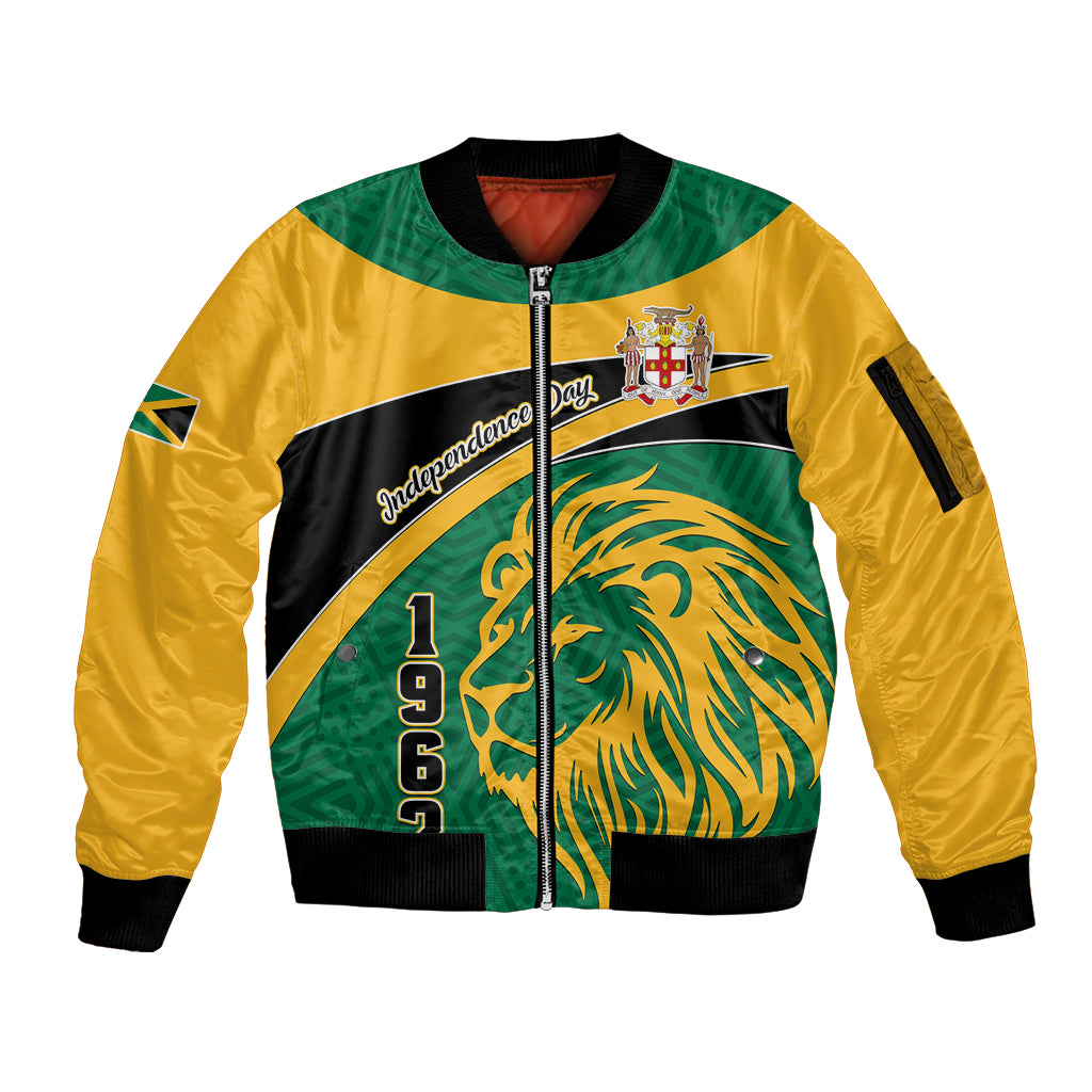 jamaica-independence-day-sleeve-zip-bomber-jacket-jumieka-lion-mix-african-pattern