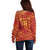 Spain 2024 Football Champions Off Shoulder Sweater Espana La Roja - Wonder Print Shop