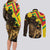 Enkutatash Ethiopia New Year Couples Matching Long Sleeve Bodycon Dress and Long Sleeve Button Shirt Lion of Judah Adey Abeba Flower