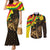 Enkutatash Ethiopia New Year Couples Matching Mermaid Dress and Long Sleeve Button Shirt Lion of Judah Adey Abeba Flower