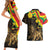 Enkutatash Ethiopia New Year Couples Matching Short Sleeve Bodycon Dress and Hawaiian Shirt Lion of Judah Adey Abeba Flower