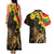 Enkutatash Ethiopia New Year Couples Matching Tank Maxi Dress and Hawaiian Shirt Lion of Judah Adey Abeba Flower