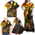 Enkutatash Ethiopia New Year Family Matching Off Shoulder Maxi Dress and Hawaiian Shirt Lion of Judah Adey Abeba Flower