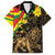 Enkutatash Ethiopia New Year Family Matching Off Shoulder Maxi Dress and Hawaiian Shirt Lion of Judah Adey Abeba Flower