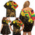 Enkutatash Ethiopia New Year Family Matching Off Shoulder Short Dress and Hawaiian Shirt Lion of Judah Adey Abeba Flower - Wonder Print Shop