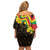 Enkutatash Ethiopia New Year Family Matching Off Shoulder Short Dress and Hawaiian Shirt Lion of Judah Adey Abeba Flower - Wonder Print Shop