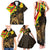 Enkutatash Ethiopia New Year Family Matching Tank Maxi Dress and Hawaiian Shirt Lion of Judah Adey Abeba Flower - Wonder Print Shop