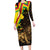 Enkutatash Ethiopia New Year Long Sleeve Bodycon Dress Lion of Judah Adey Abeba Flower - Wonder Print Shop