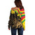 Enkutatash Ethiopia New Year Off Shoulder Sweater Lion of Judah Adey Abeba Flower