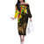 Enkutatash Ethiopia New Year Off The Shoulder Long Sleeve Dress Lion of Judah Adey Abeba Flower