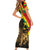 Enkutatash Ethiopia New Year Short Sleeve Bodycon Dress Lion of Judah Adey Abeba Flower