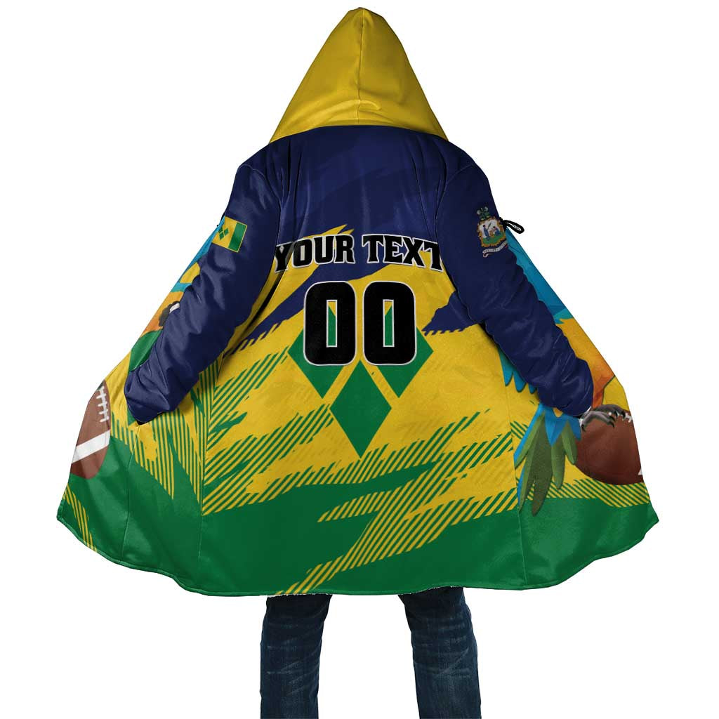 Custom Rugby Saint Vincent and the Grenadines Cloak Go SVG Amazona Guildingii - Wonder Print Shop