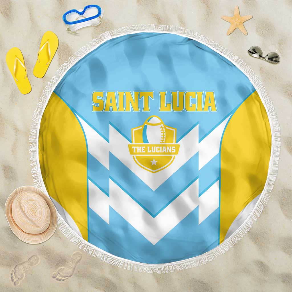 Rugby Saint Lucia Beach Blanket The Lucian Go Champion - Wonder Print Shop