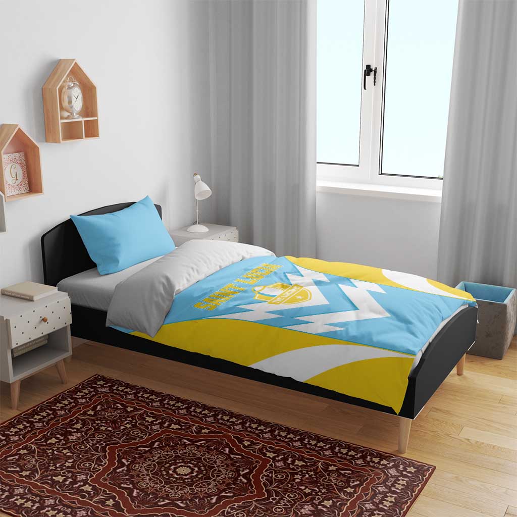 Rugby Saint Lucia Bedding Set The Lucian Go Champion - Wonder Print Shop
