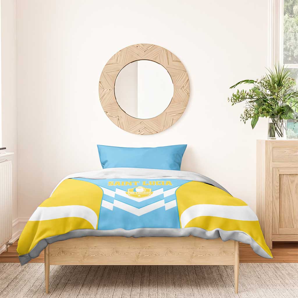 Rugby Saint Lucia Bedding Set The Lucian Go Champion - Wonder Print Shop
