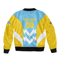Custom Rugby Saint Lucia Bomber Jacket The Lucian Go Champion - Wonder Print Shop