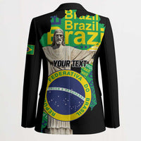 Personalized Brazil Christ the Redeemer Blazer Brasil Map Unique Stylized - Wonder Print Shop