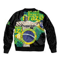 Personalized Brazil Christ the Redeemer Bomber Jacket Brasil Map Unique Stylized - Wonder Print Shop