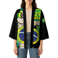 Personalized Brazil Christ the Redeemer Kimono Brasil Map Unique Stylized - Wonder Print Shop
