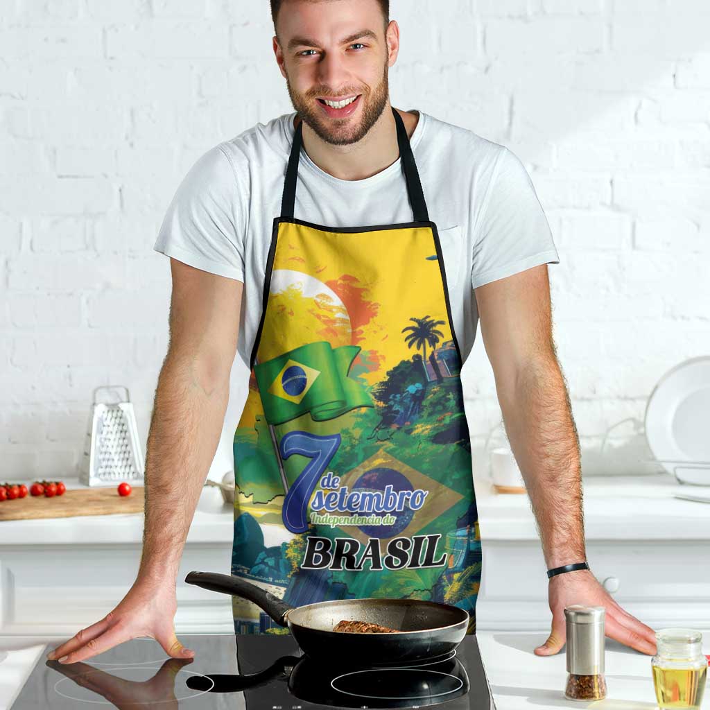 Brazil Sete de Setembro Apron Brasil Rio de Janeiro Art Style - Wonder Print Shop