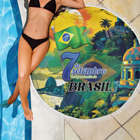 Brazil Sete de Setembro Beach Blanket Brasil Rio de Janeiro Art Style - Wonder Print Shop
