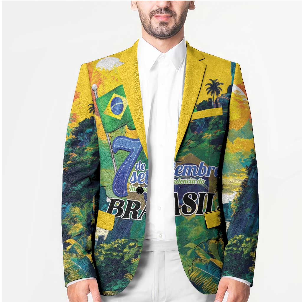 Personalized Brazil Sete de Setembro Blazer Brasil Rio de Janeiro Art Style - Wonder Print Shop