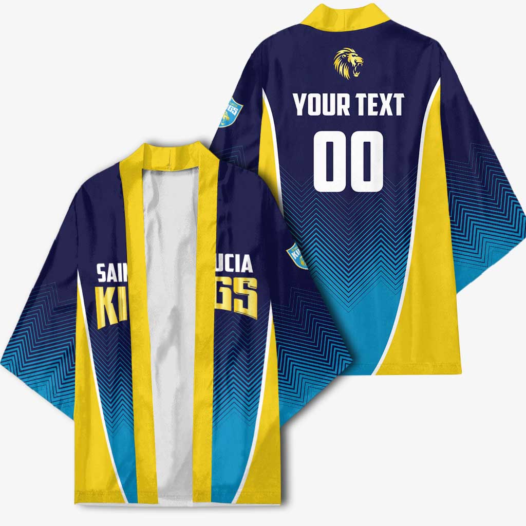 Custom St Lucia Kings Cricket Kimono Beinspired Come On - Wonder Print Shop