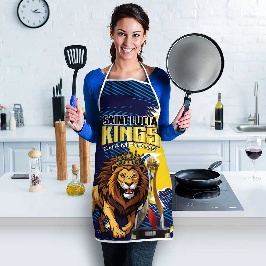 Kings Saint Lucia Champions Cricket Apron St Lucia Glory Awaits - Wonder Print Shop